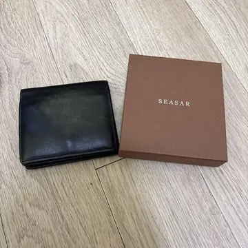 Integral 두겹 지갑 푸에블로 가죽 네로