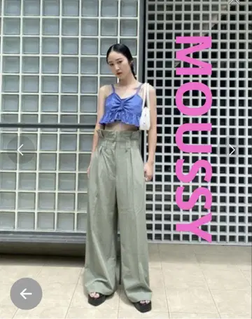 [택 포함 새상품] [MOUSSY] PAPERBAG WAIST PANTS
