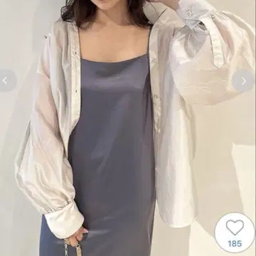 snidel 시어 오버 셔츠