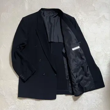 블랙 포멀 예복 더블 자켓 3L 빅 사이즈 블랙 일본제