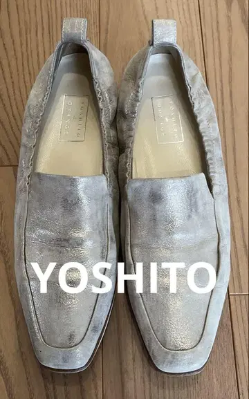 YOSHITO 실버 가죽 로퍼 24cm, 24, 5cm
