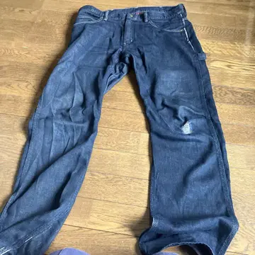 히스테릭 글래머 데미지 데님 팬츠