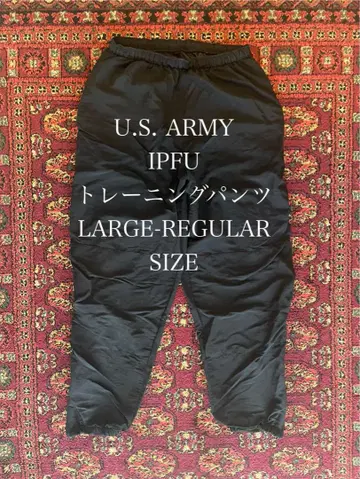 US ARMY IPFU 트레이닝 팬츠 XL-R 나일론 블랙 검정