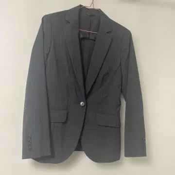 THE SUIT COMPANY 그레이 체크 비즈니스 자켓