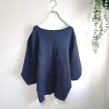 유니클로 UNIQLO 7부 소매 니트 스웨터 S 넉넉한 레이디 [J29]