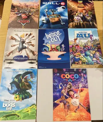 8장 세트 Pixar 포스터 컬렉션 2
