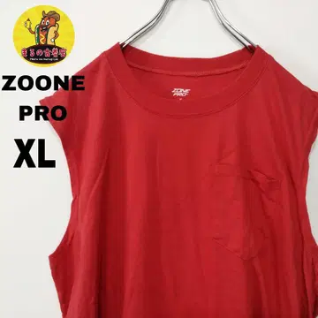usa 구제 의류 ZONE PRO 슬리브리스 XL 레드