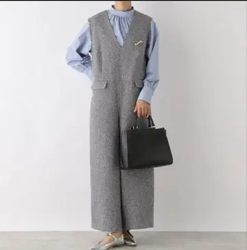 렙심 LEPSIM 트위드 V넥 살로펫 살로펫 입학식 졸업식