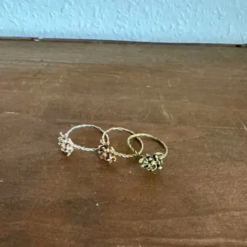 KAORU 셀리아 꽃 반지 3개 세트