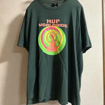 HUF 티셔츠 XL 다크 그린