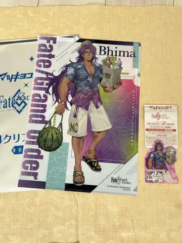 FGO 마츠키요 콜라보 비마 클리어 파일 스티커 코코카라