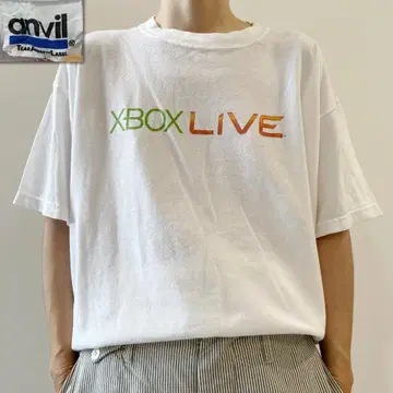 GG236 00s 엑스박스 라이브 마이크로소프트 게임 콘솔 티셔츠