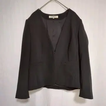 내추럴 뷰티 베이직 노카라 자켓 S 블랙