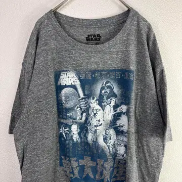 USA 구제 의류 star wars 스타 워즈 티셔츠 그레이