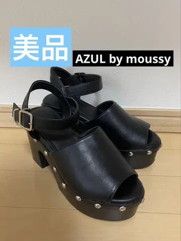 AZUL by moussy 통굽 샌들 (거의 미사용) 정가 8000엔