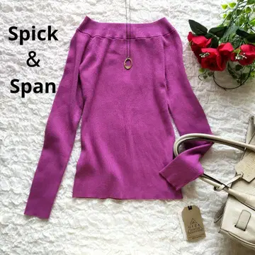스픽 앤 스팬 Spick & Span 핑크 코튼 새상품 프리 사이즈