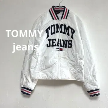 토미 청바지 TOMMYJEANS 퀼팅 리브 블루종 충전솜 S