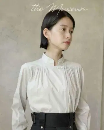 foufou 더 뮤지엄 유니폼 셔츠 얇은 그레이 일본제
