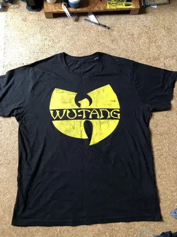Wu-Tang 로고 티셔츠 US XL 블랙 빈티지 새상품