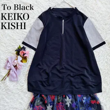 To Black KEIKO KISHI 케이코키시 트리아세테이트 시어 탑