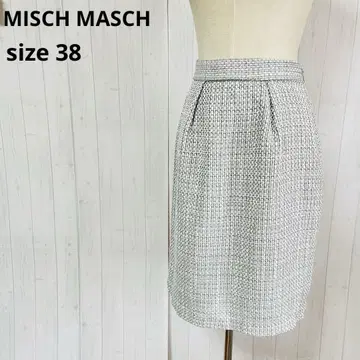 미사용 새상품 미슈마슈 타이트 미니 스커트 [38] 그레이 a491