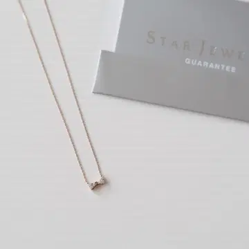 Star Jewelry 스타 주얼리 리본 다이아 목걸이 K10