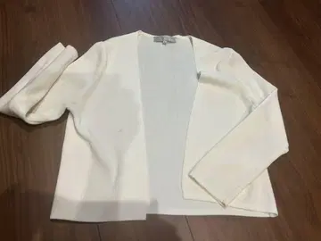 M-PREMIER COUTURE 화이트 가디건 36