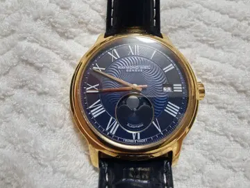 RAYMOND WEIL 자동 감기 손목시계 네이비