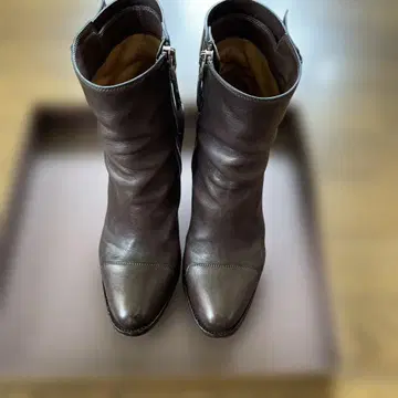 SARTORE 가죽 부츠 사이드 지퍼