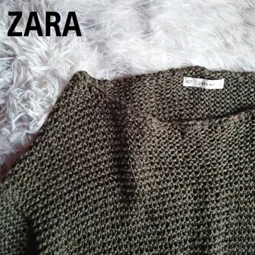 ZARA 올리브 그린 니트 스웨터 긴팔