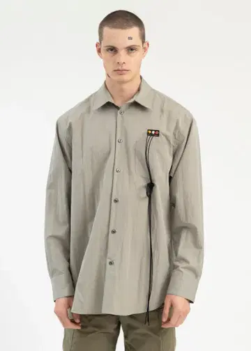24SS 더블렛 RCA 케이블 자수 셔츠