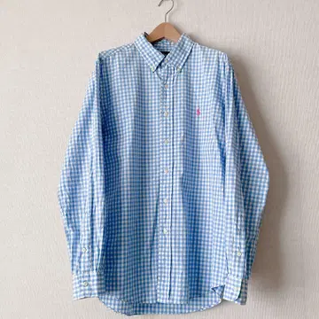 90s Ralph Lauren 커스텀 핏 깅엄 체크 긴팔 셔츠