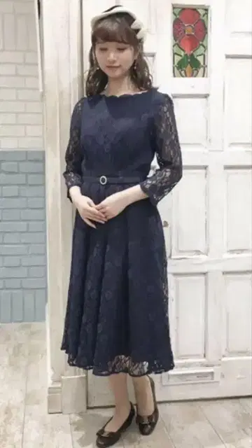 an another angelus 전체 레이스 원피스 fint