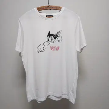 ASTRO BOY 철완 아톰 애니메이션 티셔츠 반팔 L 화이트