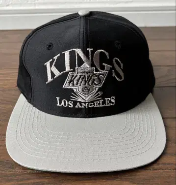 LA Kings 캡 블랙 그레이 빈티지