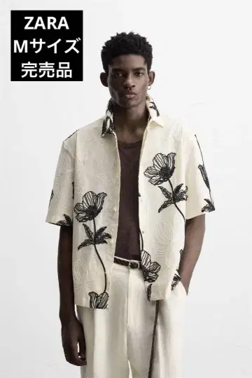 ZARA 자라 대비 자수 셔츠 M 사이즈 완판템