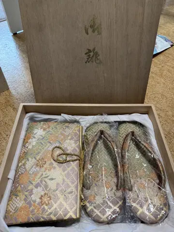 성인식 일본 나막신 백 세트