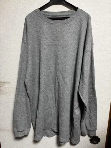 PJ MARK 그레이 와플 긴팔 티셔츠 2XL
