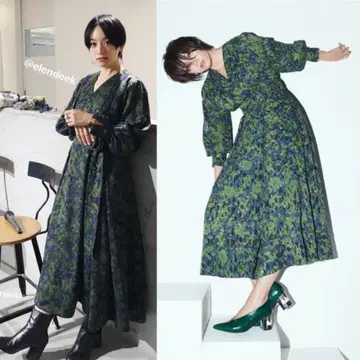 ElENDEEK  콜라보 카슈쿨 드레이프 캐시 원피스