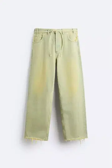 자라 BAGGY-FIT OVERDYED 데님 팬츠