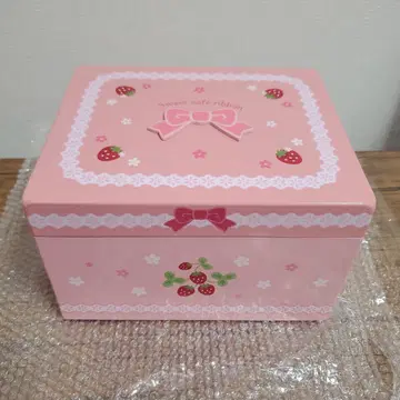 마더 가든 스위트 카페 리본 나무 상자