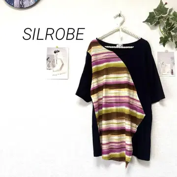 9554 SILROBE 반팔 튜닉 티셔츠 티셔츠