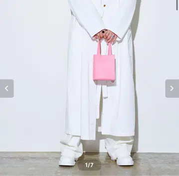 101010 LEATHERS BOX BAG 핑크