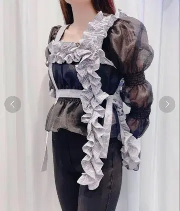 릴릴리 프릴 하네스 그레이