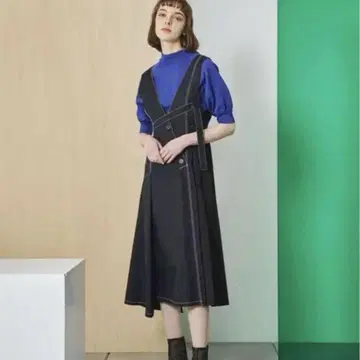 유나이티드 도쿄 원피스 플리츠 도킹 잔스카