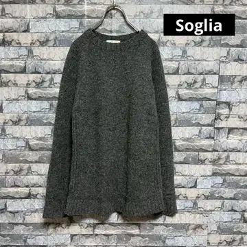 소리아 Soglia 랜드노아 스웨터 크루넥 니트 일본제 M