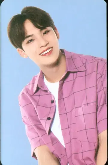 SEVENTEEN The SAEM MINGYU 트레이딩 카드 파랑 배경