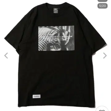 VIRGO WEAR WORKS 블랙 티셔츠 사이즈 4 Mirage