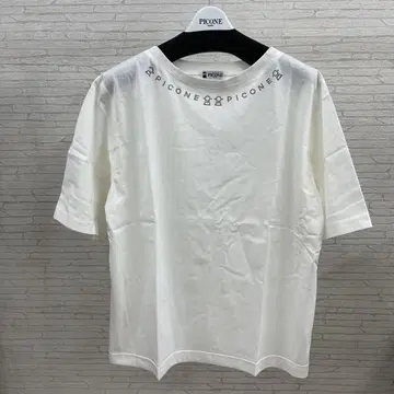 PICONE 스톤 장식 화이트 티셔츠 46