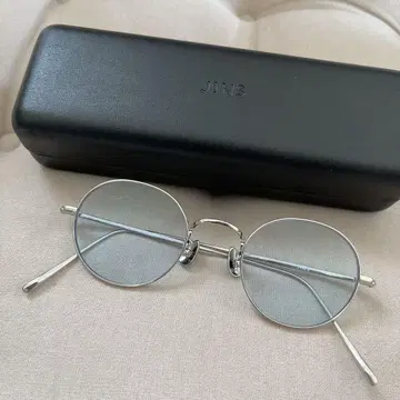 JINS 안경 블루 컬러 렌즈
